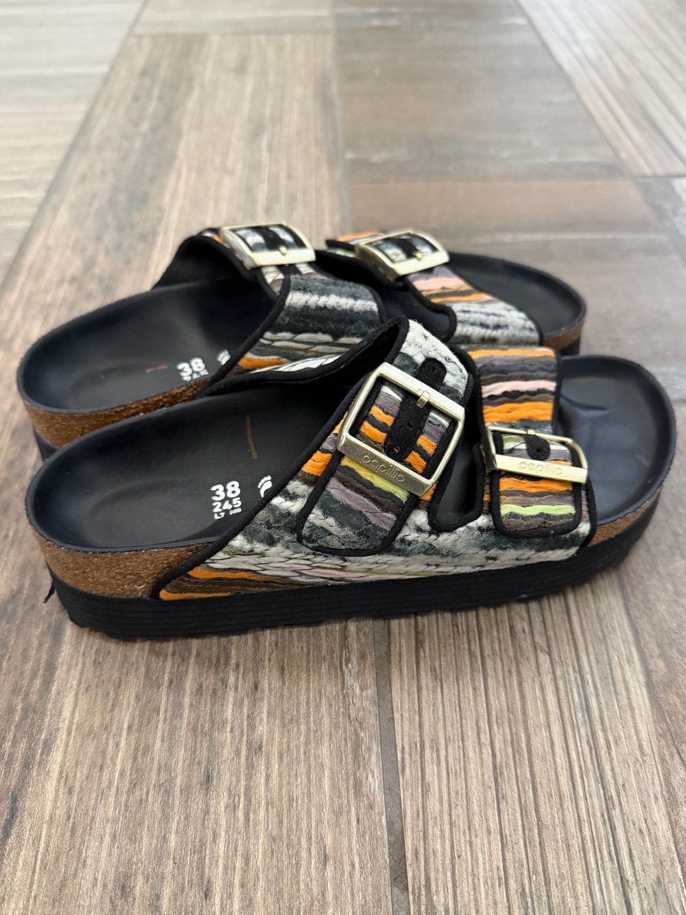 Birkenstock Arizona Papillio French Piping Sandals size 7 - Picture 5 of 10
